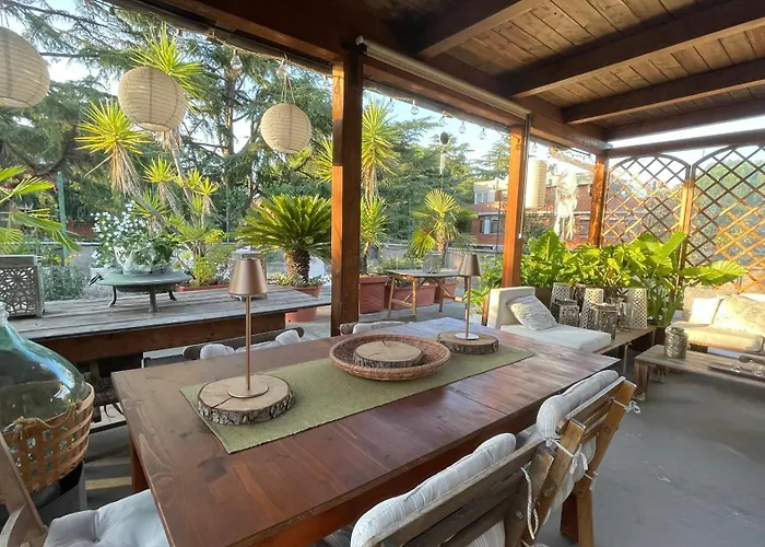 Mansarda monolocale in roof garden